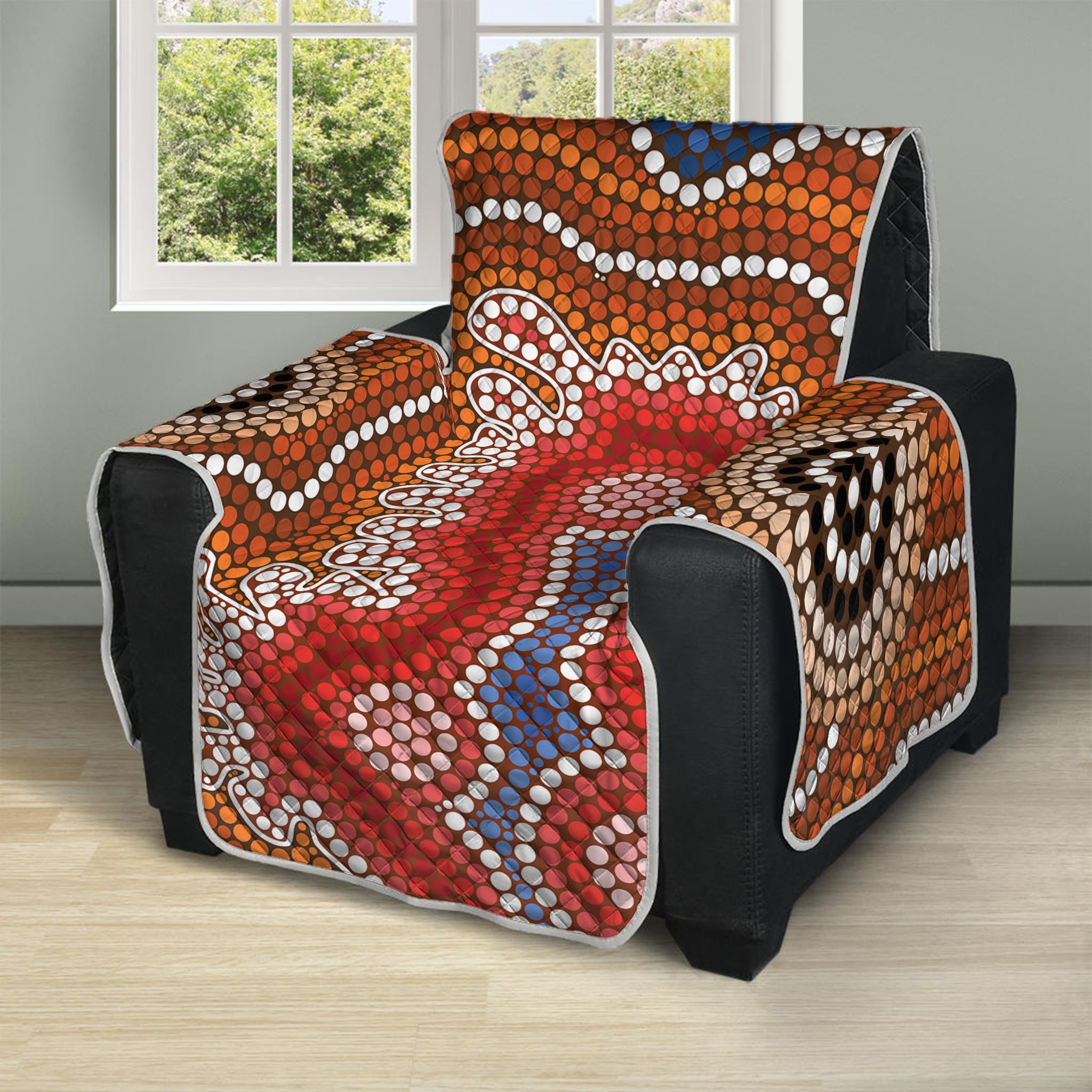 Australian Aboriginal Art Print Recliner Protector