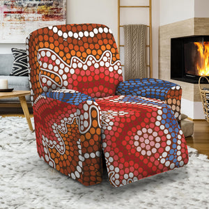 Australian Aboriginal Art Print Recliner Slipcover