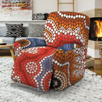 Australian Aboriginal Art Print Recliner Slipcover