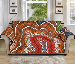 Australian Aboriginal Art Print Sofa Protector