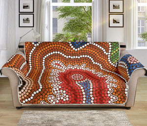 Australian Aboriginal Art Print Sofa Protector