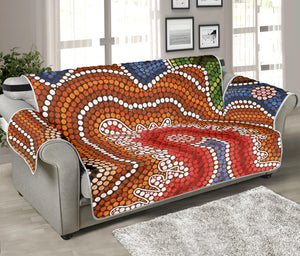 Australian Aboriginal Art Print Sofa Protector