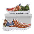 Australian Aboriginal Art Print White Running Shoes