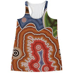 Australian Aboriginal Art Print Women's Racerback Tank Top