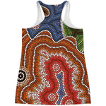 Australian Aboriginal Art Print Women's Racerback Tank Top