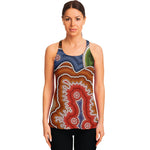 Australian Aboriginal Art Print Women's Racerback Tank Top