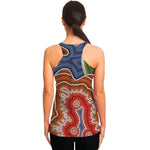 Australian Aboriginal Art Print Women's Racerback Tank Top