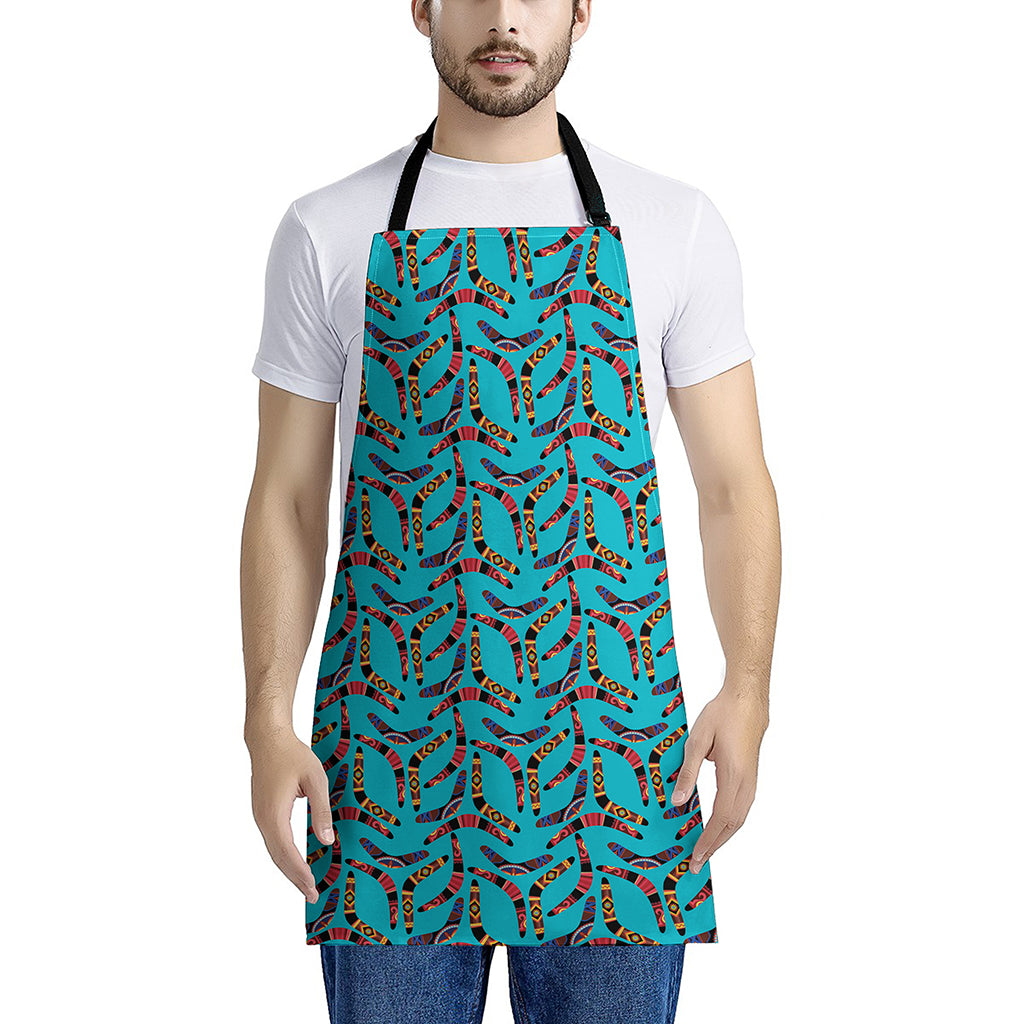 Australian Aboriginal Boomerang Print Apron