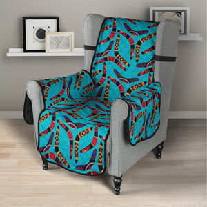 Australian Aboriginal Boomerang Print Armchair Protector