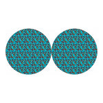 Australian Aboriginal Boomerang Print Car Coasters