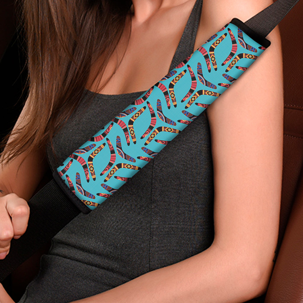 Australian Aboriginal Boomerang Print Car Seat Belt Covers