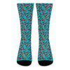 Australian Aboriginal Boomerang Print Crew Socks