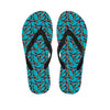 Australian Aboriginal Boomerang Print Flip Flops