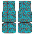 Australian Aboriginal Boomerang Print Front and Back Car Floor Mats