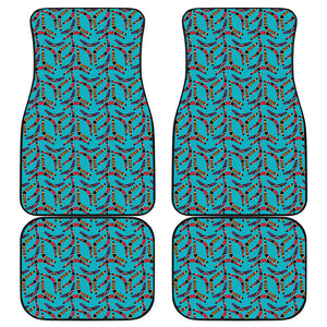 Australian Aboriginal Boomerang Print Front and Back Car Floor Mats