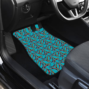 Australian Aboriginal Boomerang Print Front and Back Car Floor Mats