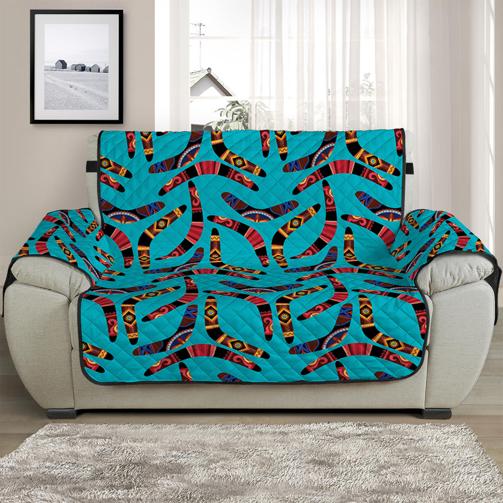 Australian Aboriginal Boomerang Print Half Sofa Protector