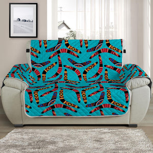 Australian Aboriginal Boomerang Print Half Sofa Protector