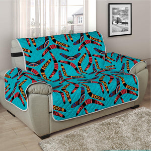 Australian Aboriginal Boomerang Print Half Sofa Protector