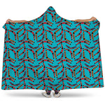 Australian Aboriginal Boomerang Print Hooded Blanket
