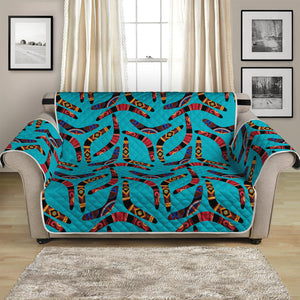 Australian Aboriginal Boomerang Print Loveseat Protector