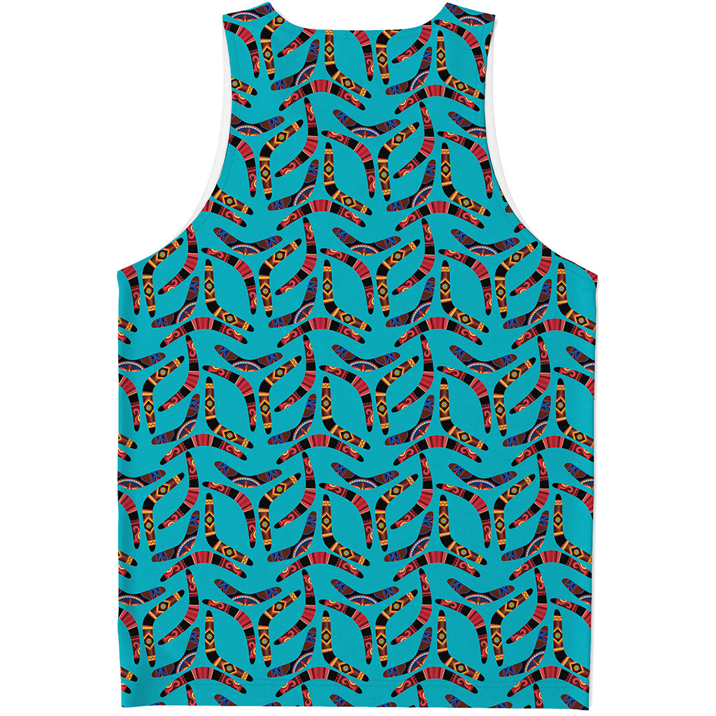 Australian Aboriginal Boomerang Print Men's Tank Top