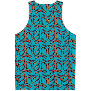 Australian Aboriginal Boomerang Print Men's Tank Top