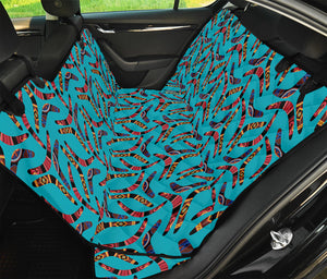 Australian Aboriginal Boomerang Print Pet Car Back Seat Cover