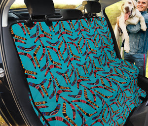 Australian Aboriginal Boomerang Print Pet Car Back Seat Cover