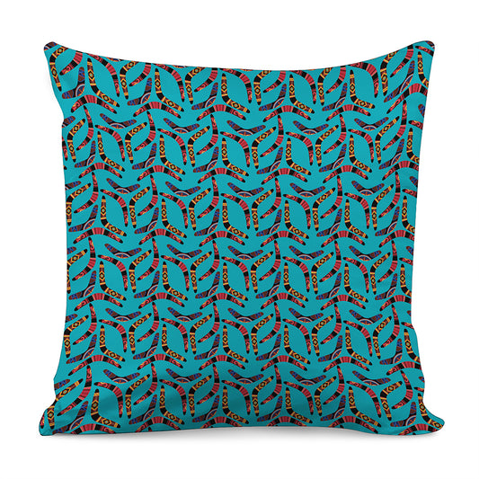 Australian Aboriginal Boomerang Print Pillow Cover