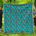 Australian Aboriginal Boomerang Print Quilt