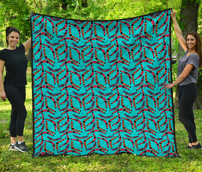 Australian Aboriginal Boomerang Print Quilt