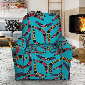 Australian Aboriginal Boomerang Print Recliner Slipcover