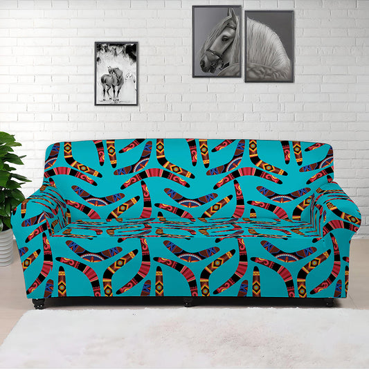 Australian Aboriginal Boomerang Print Sofa Cover