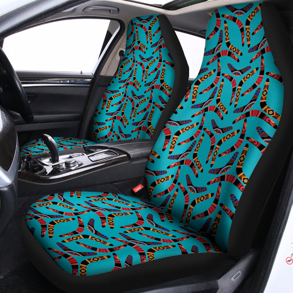 Australian Aboriginal Boomerang Print Universal Fit Car Seat Covers