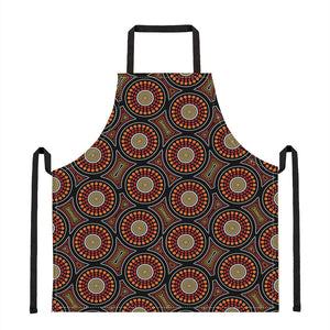 Australian Aboriginal Dot Pattern Print Apron