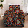 Australian Aboriginal Dot Pattern Print Armchair Slipcover