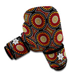 Australian Aboriginal Dot Pattern Print Boxing Gloves