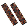 Australian Aboriginal Dot Pattern Print Car Seat Belt Covers