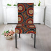 Australian Aboriginal Dot Pattern Print Dining Chair Slipcover