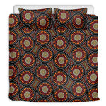 Australian Aboriginal Dot Pattern Print Duvet Cover Bedding Set