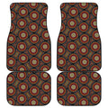 Australian Aboriginal Dot Pattern Print Front and Back Car Floor Mats