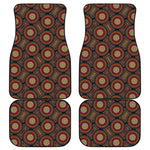 Australian Aboriginal Dot Pattern Print Front and Back Car Floor Mats