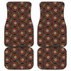 Australian Aboriginal Dot Pattern Print Front and Back Car Floor Mats