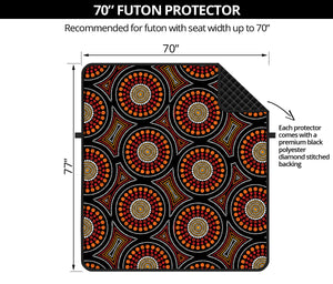 Australian Aboriginal Dot Pattern Print Futon Protector