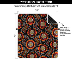 Australian Aboriginal Dot Pattern Print Futon Protector