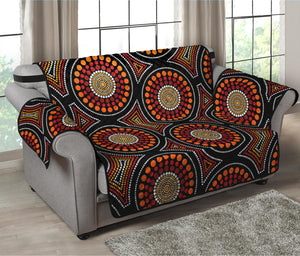 Australian Aboriginal Dot Pattern Print Loveseat Protector