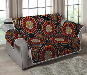 Australian Aboriginal Dot Pattern Print Loveseat Protector