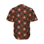 Australian Aboriginal Dot Pattern Print Men's Baseball Jersey