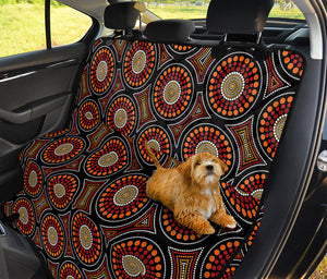 Australian Aboriginal Dot Pattern Print Pet Car Back Seat Cover